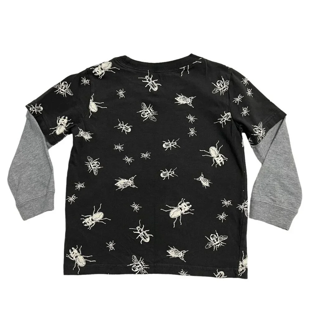 Carter's 3T Bug Print Layered Sleeve Shirt